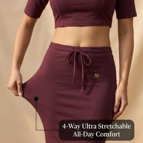 Image of Women's Saree Shapewear - Slim Fit Stretchable Petticoat for Sarees | Comfortable Waistband | Body Shaping Underskirt
