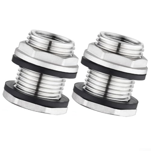 Connettore per tubo flessibile in acciaio inox, GHT per tubo da giardino filettato in acciaio inox, paratia per serbatoio a prova di perdite, accessori da parete per cabina