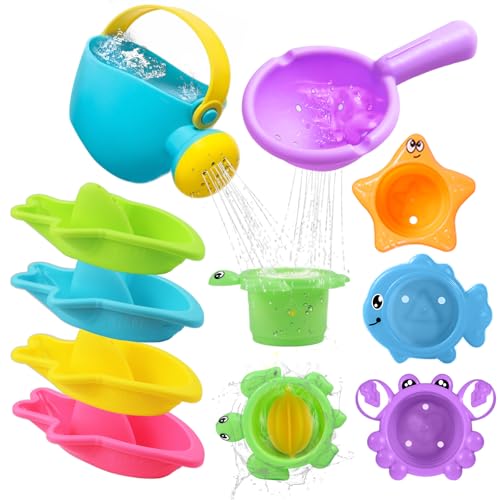 Badespielzeug Baby ab 1 2 3 4 Jahre,10 Stück...