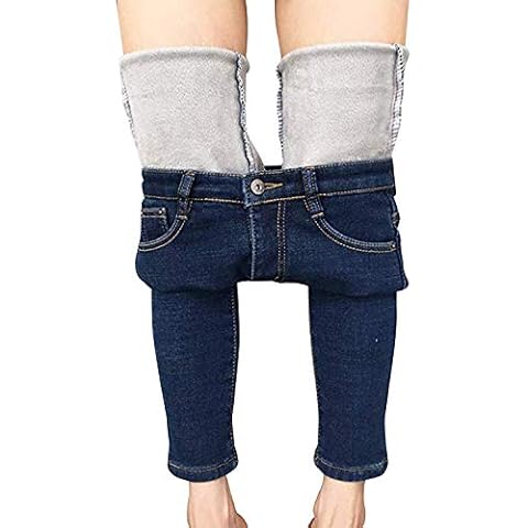 Womens Fleece Lined High Waisted Jeggings Cover