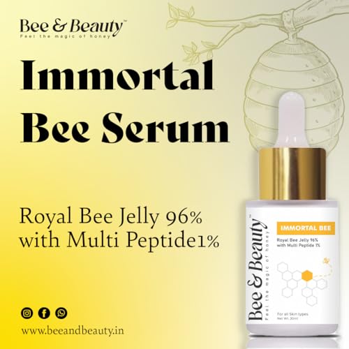 Image of Bee & Beauty Bio-Collagen Deep Mask and Immortal Bee Face Serum Combo | With Powerfull Royal Jelly Formula | Deep Hydration & Firming Skincare Combo | Helps Improving Skin Elasticity