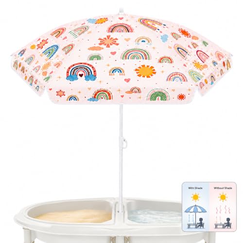 Cinrobiye Boho Rainbow Umbrella