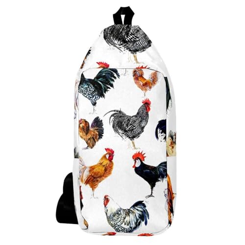 Sac à dos à bandoulière coq pour vos randonnées et balades nature