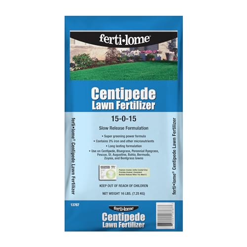 Fertilome (13767) Centipede Lawn Fertilizer 15-0-15 (16 lbs....