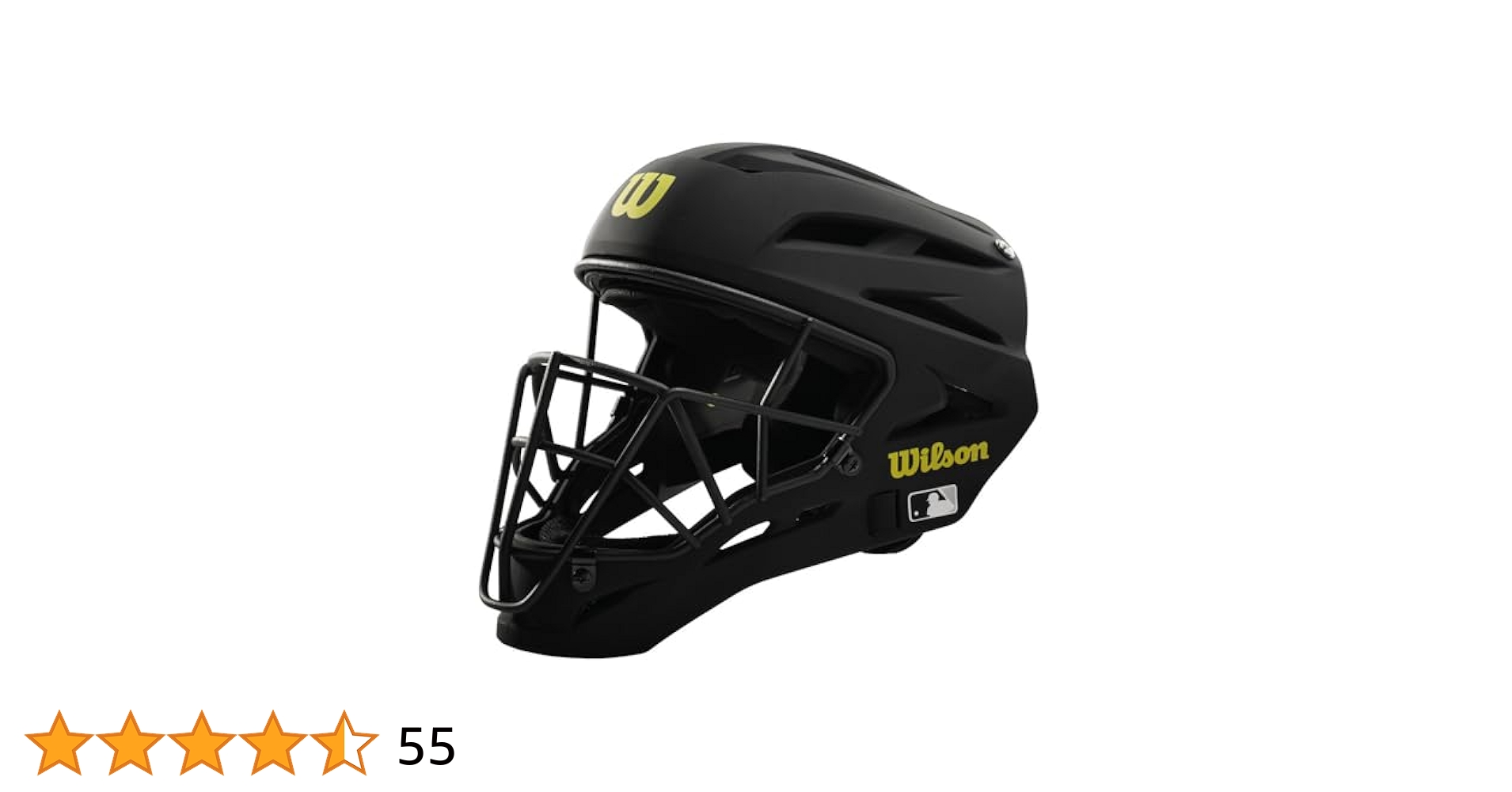 Amazon | Wilson Pro Stockアンパイアヘルメット、黒、7