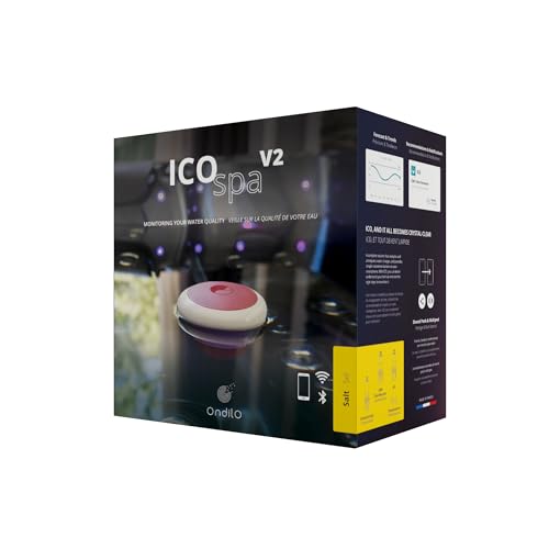 ICO SPA V2 Sel - Analyseur d'eau électronique pour piscines traitées au sel - Mesures toutes les...