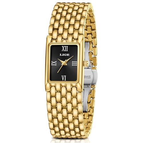 Image of LIGE Watches for Women Luxury Ladies Quartz Wrist Watches with Stainless Steel Bracelet,Waterproof.Womens Casual Fashion Small Watch Bracelet