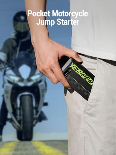 YESPER Jump Starter Portable,1500A Peak Motorcycle Jump Starter, Jump Box for Car Jumper Starter Portable, 12V Auto Booster Pack(Up to 7L Gas and 5.5L Diesel Engine) with Smart Safety Jumper Cable - Image 3