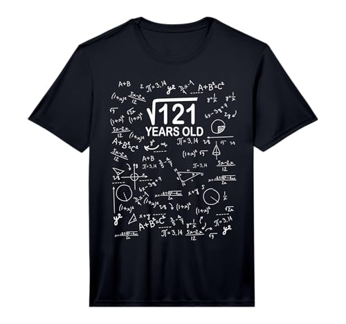 Square Root of 121 Math 11th Birthday Gift 11 Years Old Performance T-Shirt