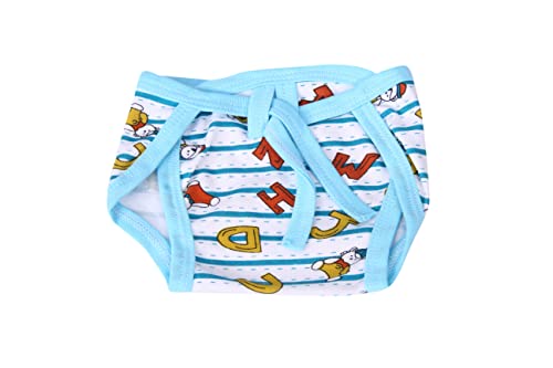 Image of Mom's Darling Cotton Nappies for new born baby 0-6 months (Pack of 12) | Cotton baby langot | Soft, washable & reusable cloth diaper for new born baby| New born baby products /essentials | Multicolor.