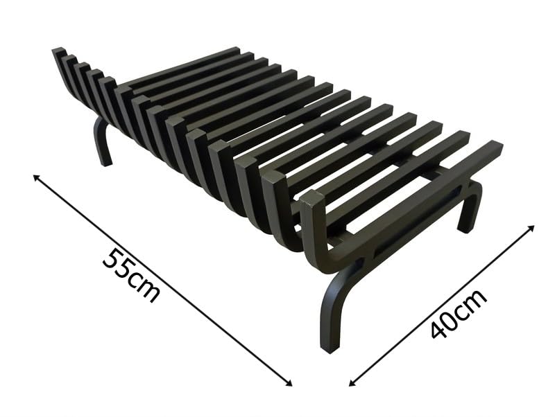 Generic Freistehender Kaminrost 55 x 40 cm, Herstellergeeignet | einseitig gefaltet | Moderne Optik