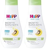 HiPP - Baby Care - Bagnetto Buonanotte, Bagnoschiuma per Bambini, Rilassa e Favorisce il Riposo, per Pelli Sensibili, con Estratto di Sandalo, 1 Flacone da 350 ml (Confezione da 2)