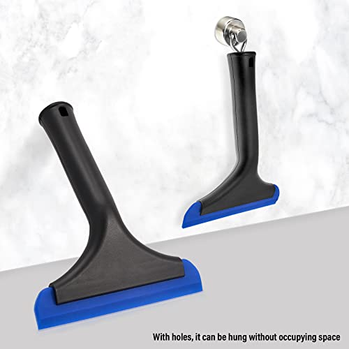 Image of Gomake Small Silicone Squeegee Window Shower Squeegee Tool,Auto Water Blade for Car Windshield, Window, Mirror, Glass Door,Bathroom
