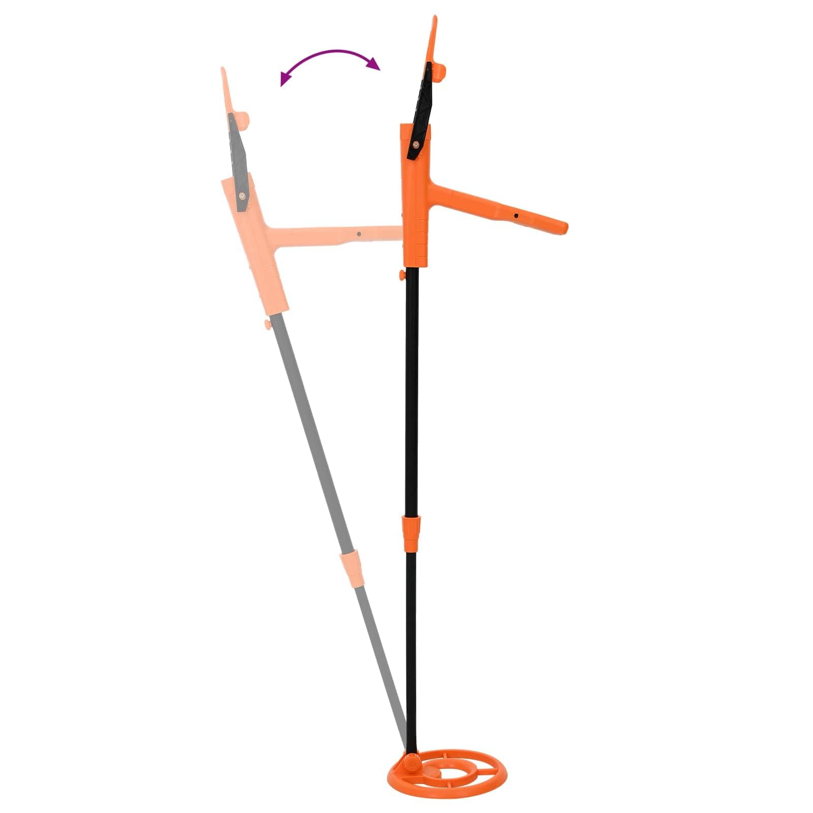 Wykrywacz metalu dla dzieci początkujących z wyświetlaczem LCD, wodoszczelna cewka wyszukiwania 19 cm, regulowany uchwyt 85-113 cm, 2 tryby wyszukiwania skarbów