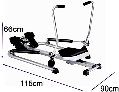 Image of Foldable Rowing Machines Exercise Equipment, Comfortable Seat Cushion /264 LB Weight Capacity, Rowing Machines for Home Use
