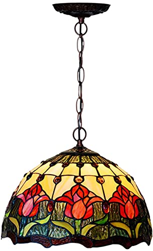 Vitrail pour salle à manger lustre 30 cm anti-éblouissement pour suspension table - 2