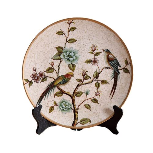 Platos decorativos for colgar cerámica pared salón adornos artesanales de 26 cm 2