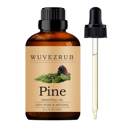 Wuvezrub Pine Essential Oils 120ML, Pure Pine Essential Oil for Aromatherapy Diffuser - 4 Fl Oz