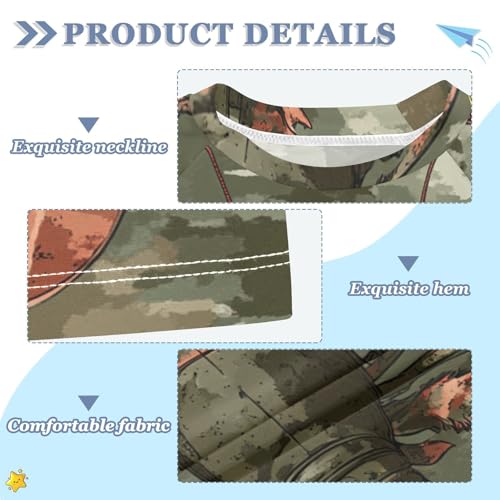 Boys Short Sleeve T-Shirts Camo Shrimp Lobster Sea Rashguard Kids Swim Shirts Sun UPF 50+3