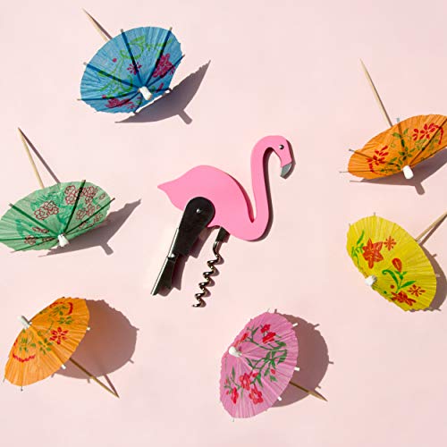 Suck Uk | Bottle Opener Flamingo | Wine Bottle Opener & Cork Screw | Beer Opener / Wine Opener For Home & Kitchen | Pink Wine Accessories & Home Bar Supplies | Wine Gifts Or Flamingo Gifts For Women #TOP6
