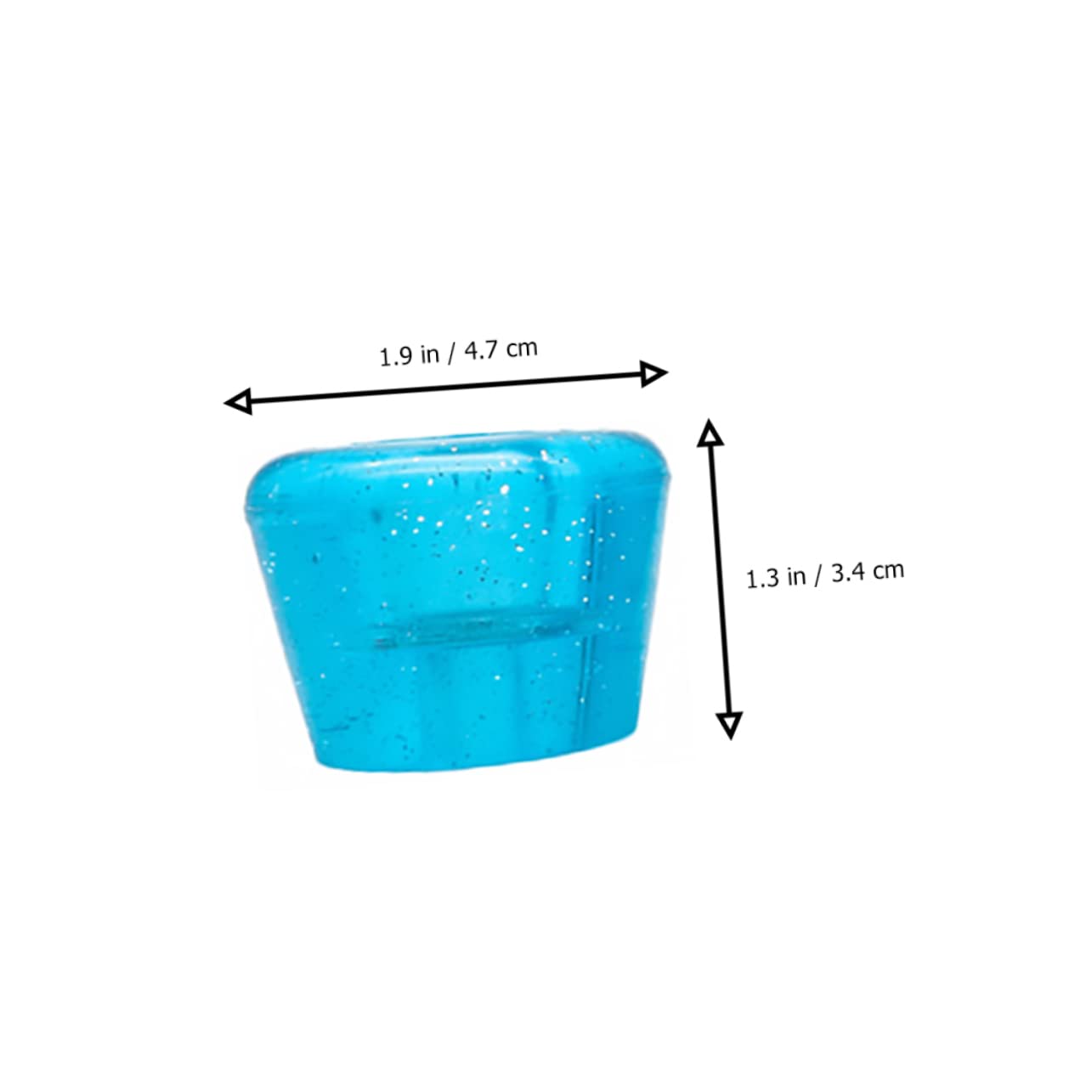 ibasenice Set Freno Pattini a Rotelle Doppio Blocco, Fermapattini Trasparente Blu Viti, Antiscivolo e Resistente, Accessorio per Pattinaggio su Rotelle e Training Sicurezza