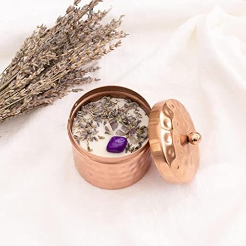 Vela perfumada de Cera de Soja en Lata de Cobre Svadia Cover