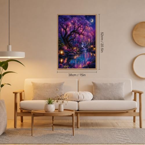 Puzzles para Adultos INNER PAUSE Bosque Brillante 500 Piezas Rompecabezas Vertical Naturaleza 52x38 cm miniatura 5
