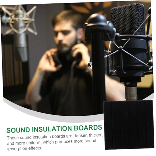Abaodam 6 piezas Paneles acústicos absorbentes de sonido en fibra de poliéster para uso en casa y estudio con diseño de franjas verticales para reducción de ruido miniatura 7