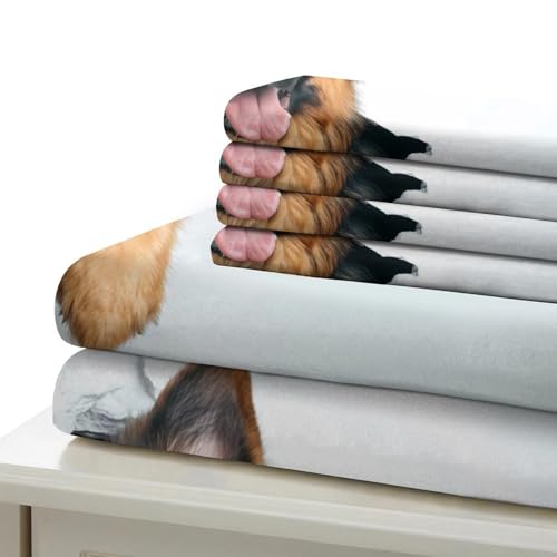Parure de lit Berger Allemand 200x200cm avec housse de couette microfibre