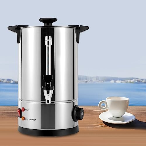2.11 Gallon Commercial Coffee Maker with Stainless Steel,Large Capacity Coffee Urns for Events & Catering,Energy Efficient,Keep-Warm Function,Ideal for Offices,Restaurants,Church Gatherings