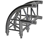  Traversensystem 4-Punkt T290-4 2-Wege Eck 90° C21 mit runder Außenkante, Alu System Messestand Truss - Alu Traverse Aluminium Träger