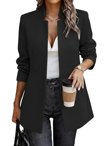 Mina Self 2025 Herbst Winter Damen Fischgräten-Blazer Jacken –...