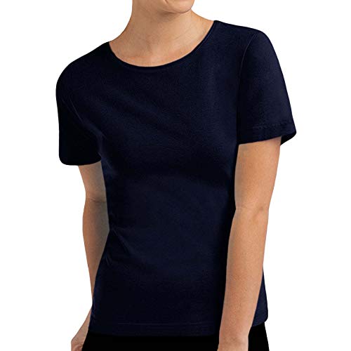 Hanes - maglia da donna - cotone - maniche corte