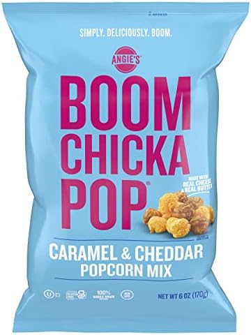 Angie’s BOOMCHICKAPOP Caramel and Cheddar Mix Popcorn, 6 Oz