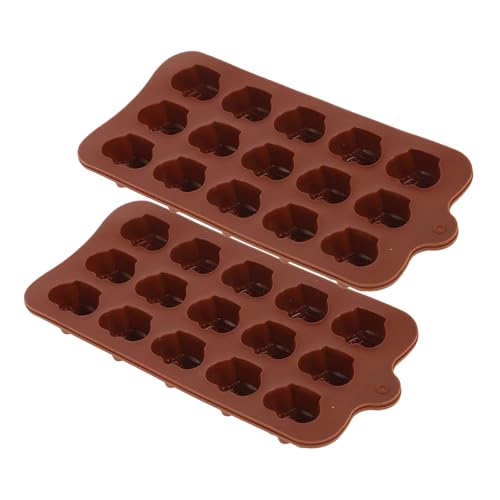 TOYANDONA 2 Piezas Molde de Silicona para Chocolate Diseño Creativo Antiadherente y Ecológico Herramienta Multiusos para Repostería Casera y Profesional Fácil de Limpiar y Desmoldar