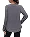 Workout Tops for Women Summer Shirts Long Sleeve Uv Sun Protection UPF Clothing Rash Guard Moisture Wicking Pilates Outfits Tunics to Wear with Leggings Grey Fall Winter 2026 L