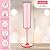 Gerrii 6 oz Acrylic Stemmed Champagne Flutes Unbreakable Plastic Champagne Glasses Reusable Wine Toasting Goblets Crystal Disposable Cocktail Cups for Party, Wedding, Birthday (Pink,18 Pcs)