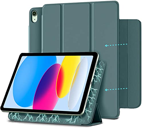 Image of ProElite Case Cover for Apple iPad (A16) 11th /10th Gen (2025 /2022) Cover, Smart Magnetic Case Cover for Apple iPad 11th /10th Generation 2025 /2022, Dark Green