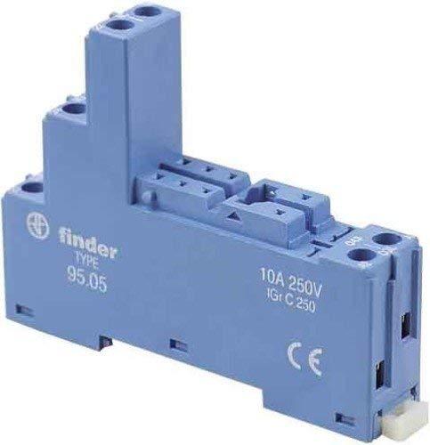 FinderRelay Socket 95.05 Screw Socket Blue for 44.52/62