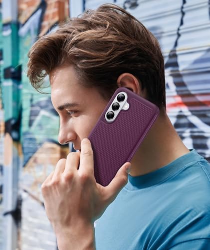 Image of FNTCASE for Samsung Galaxy S26 Plus Case: Military Grade Drop Protection, 14ft Drop Tested, Screen Protector Included, Anti-Slip Anti-Fingerprint Dual Layer Shockproof Phone Case Cover (Burgundy)