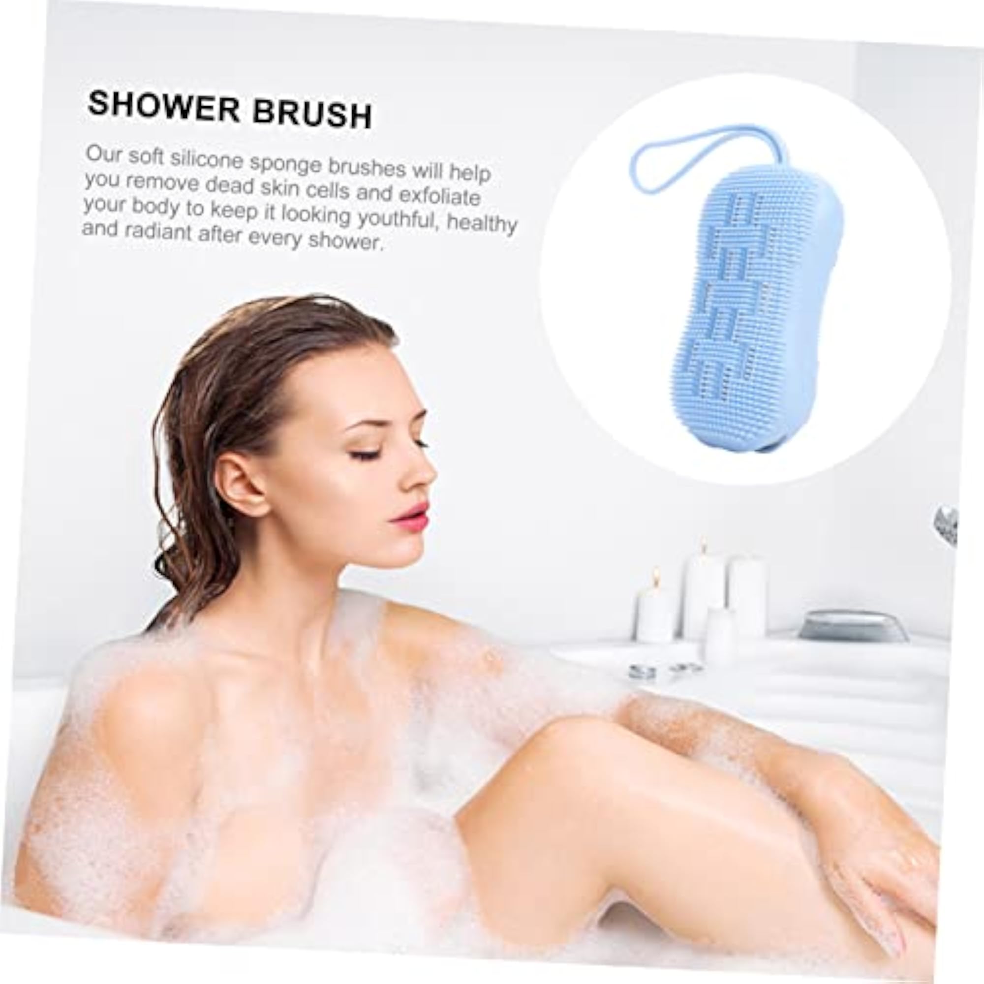 1pc Multi-Functional Bath Brush Soft Mud Brush