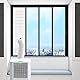 Landrip Kit de sellado de ventana de aire acondicionado, kit de sellado de ventana para aire acondicionado portátil, protección de intercambio de aire, 92 x 25 cm