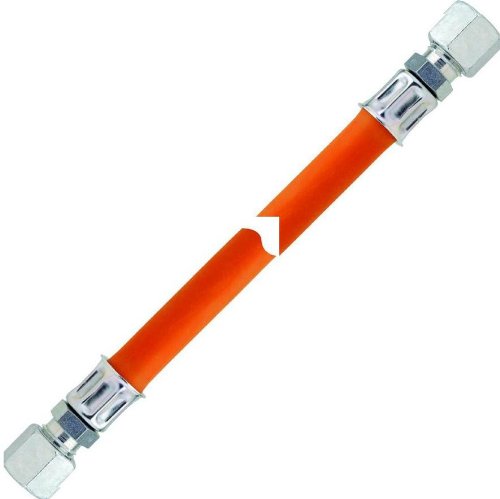 GOK MD Gasschlauch RVS 8 x RVS 8 ver. Größen, Schlauchlänge:1 m