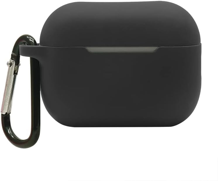 Funda de silicona a prueba de golpes compatible con Airpods Pro 2, 2 generación, color negro