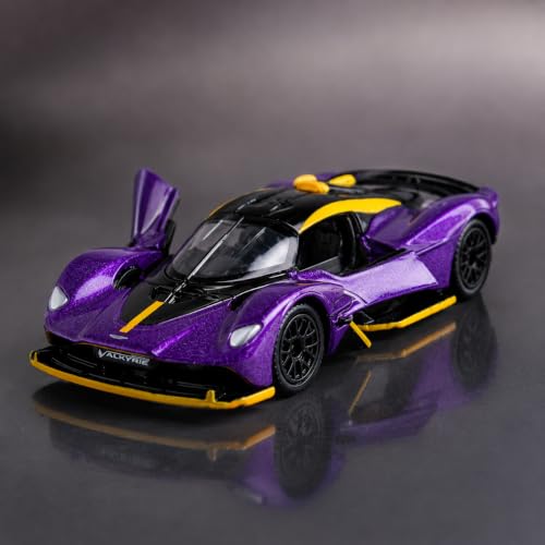Image of Wizplex CCA Officially Licensed Aston Martin Valkyrie 2024 1:64 Scale Die Cast Metal Car - Collectible Alloy Hypercar with Free-Rolling Wheels, Display Showpiece for Kids 3+ & Car Enthusiasts