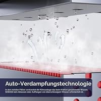 14000 BTU tragbare Klimageräte, Kühlt bis zu 700 m², freistehende AC-Einheit, Kühlung, Luftentfeuchter, Ventilator, Schlafmodus, Fernbedienung und Installationskit, weiß – Ansicht 6