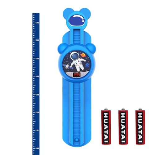 Contatore salti in alto, Contatore salti per bambini - Dispositivo per l'allenamento ad altezza regolabile Giocattolo per saltare con tocco,Grafico di crescita dei cartoni animati Esercizio di contegg