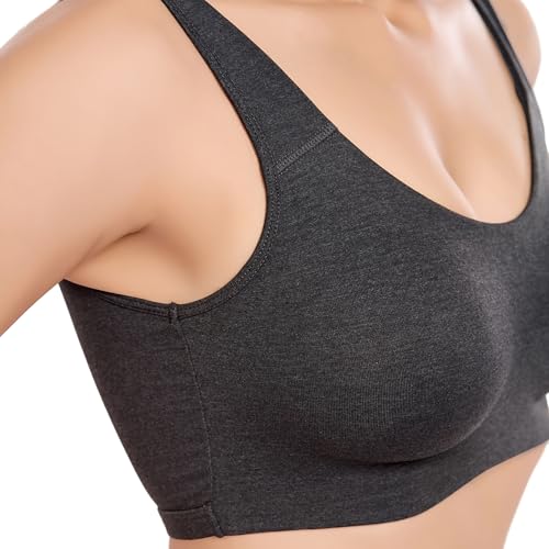 Image of juliet Non Padded Full Coverage Sports Bra for Women | Slip on Bra | Low Impact High Coverage Wireless Support Sports Bra JS 90