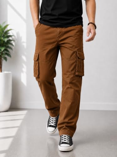 Image of Tagas Men Plus Flap Pocket Side Drawstring Waist Cargo Pants || Trousers Casual Pant || Cargo Pant || Jeans Pant || Track Pant for man ||MC-8