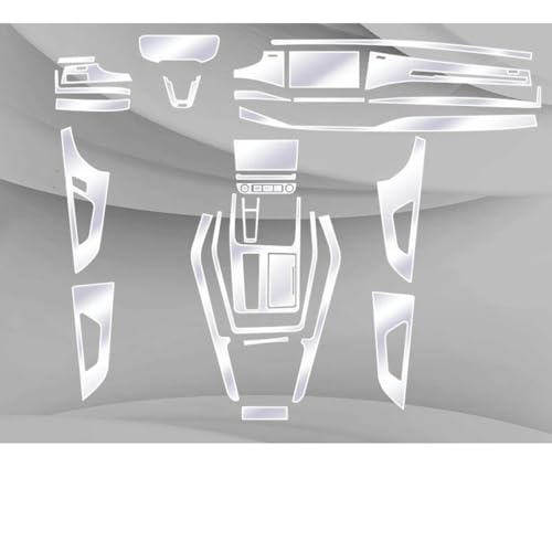 Film de protection transparent TPU pour console centrale Audi Q8 18-21 (Kit Complet B)